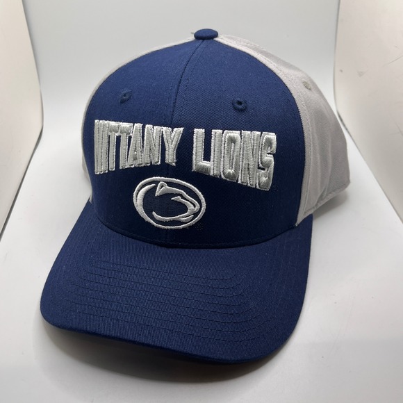 Captivating Other - Penn‎ State Nittany Lions Blue Gray Adjustable Baseball Cap Embroidered Hat NWT